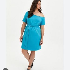 Torrid French Terry belt tie t-shirt dress.